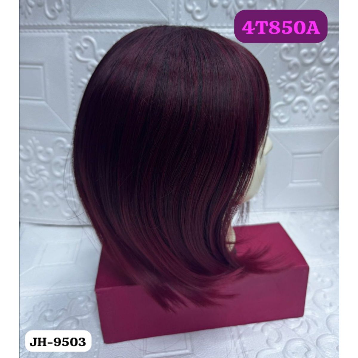 GENERICO - peluca corta  con ondas  semi natural