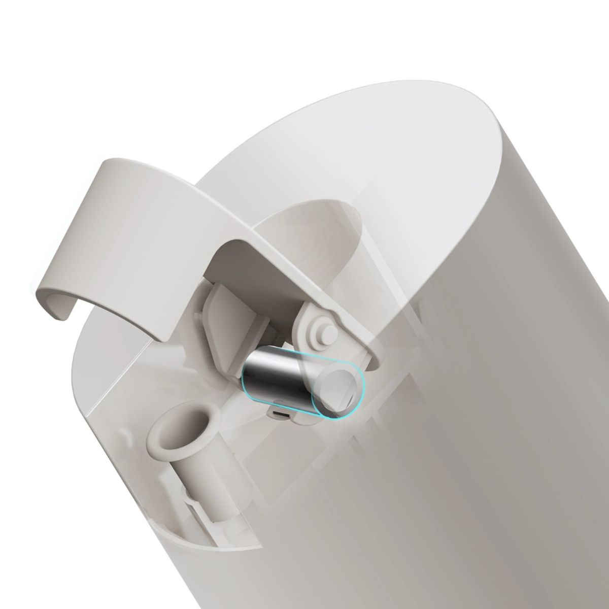 GENERICO - Dispensador de aceite 500 ml ergonómico ovalado automático-Gris claro