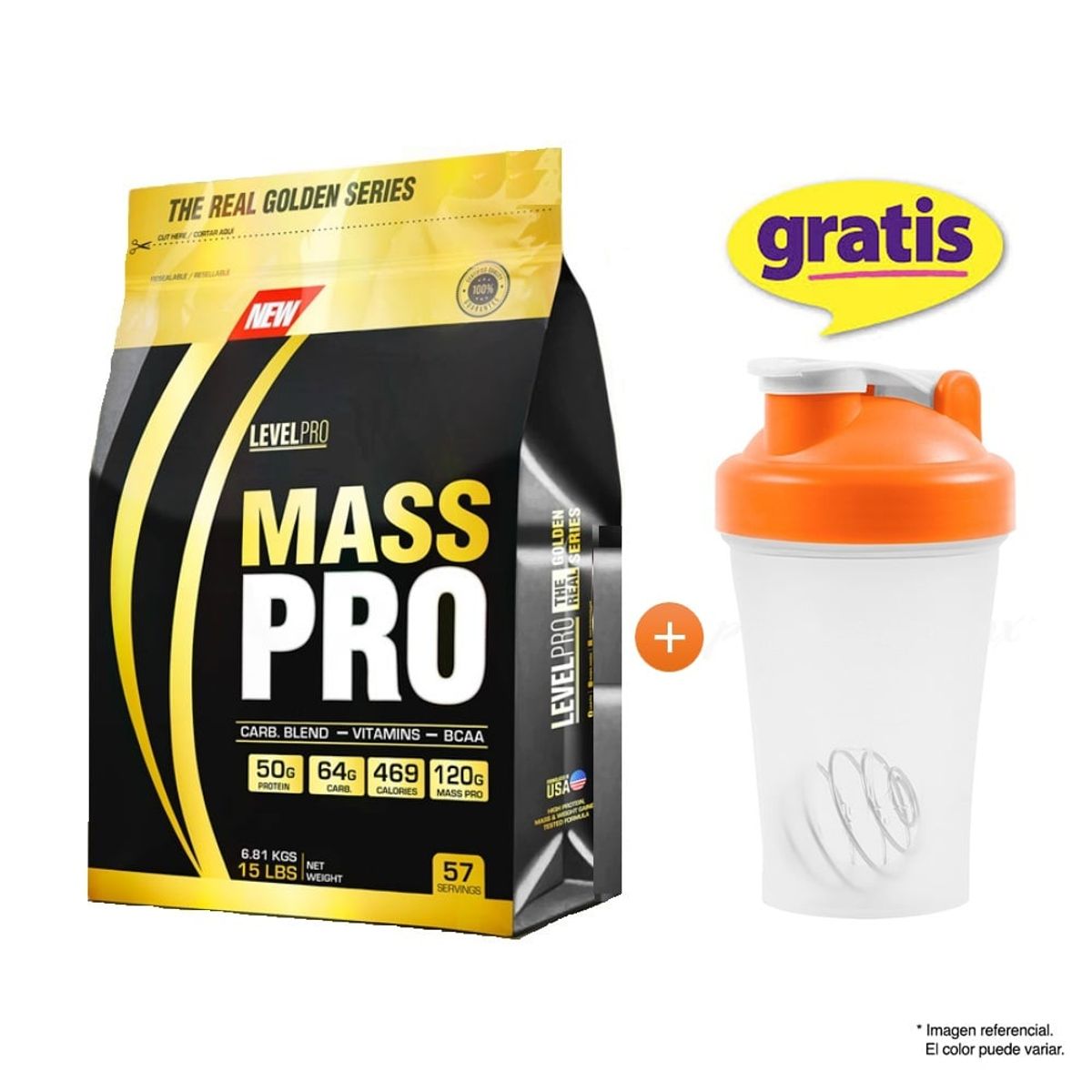 Level Pro - MASS PRO 15 LIBRAS LEVEL PRO CHOCOLATE