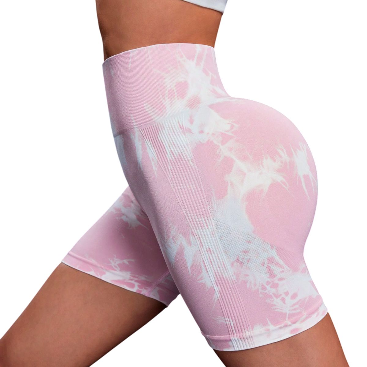 ROYAL PEACH APPAREL - Short deportivo Tie Dye ROSA - Ropa deportiva mujer gym