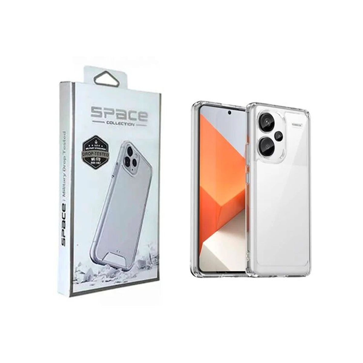 CASE - CASE SPACE TRANSPARENTE PARA REDMI NOTE 13 PRO PLUS