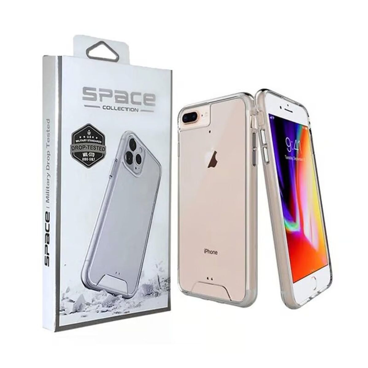 CASE - CASE SPACE TRANSPARENTE PARA IPHONE 7/ 8 PLUS