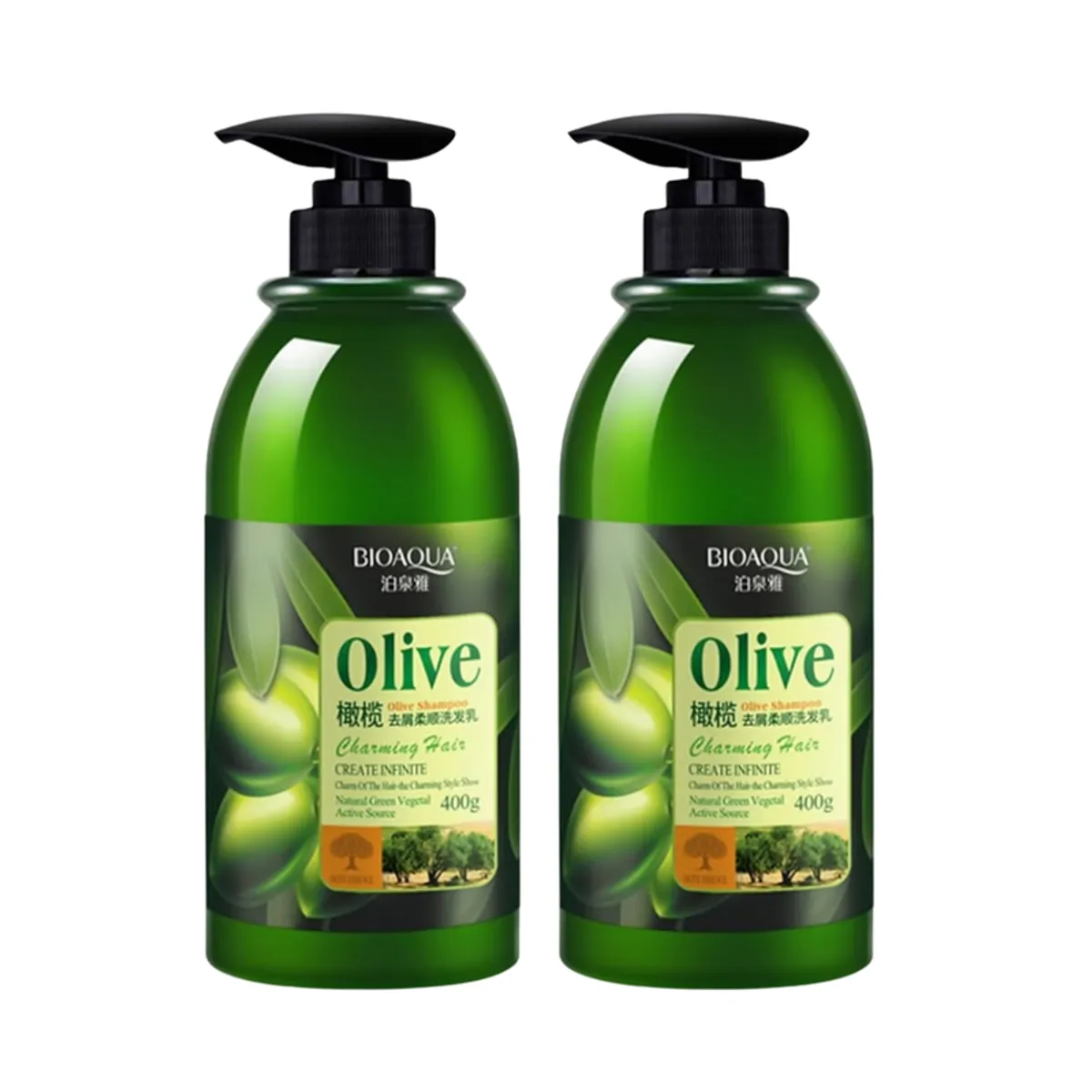 BIOAQUA - SHAMPOO DE OLIVO 400ML - BIOAQUA + SHAMPOO DE OLIVO 400ML - BIOAQUA