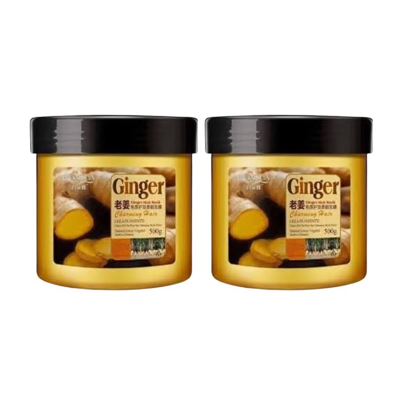 BIOAQUA - MASCARILLA DE JENGIBRE PARA EL CABELLO 500ML + MASCARILLA DE JENGIBRE PARA EL CABELLO 500ML