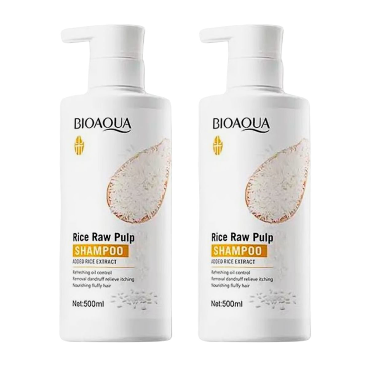BIOAQUA - 2 SHAMPOO HAIR MASK DE ARROZ 500ML - BIOAQUA