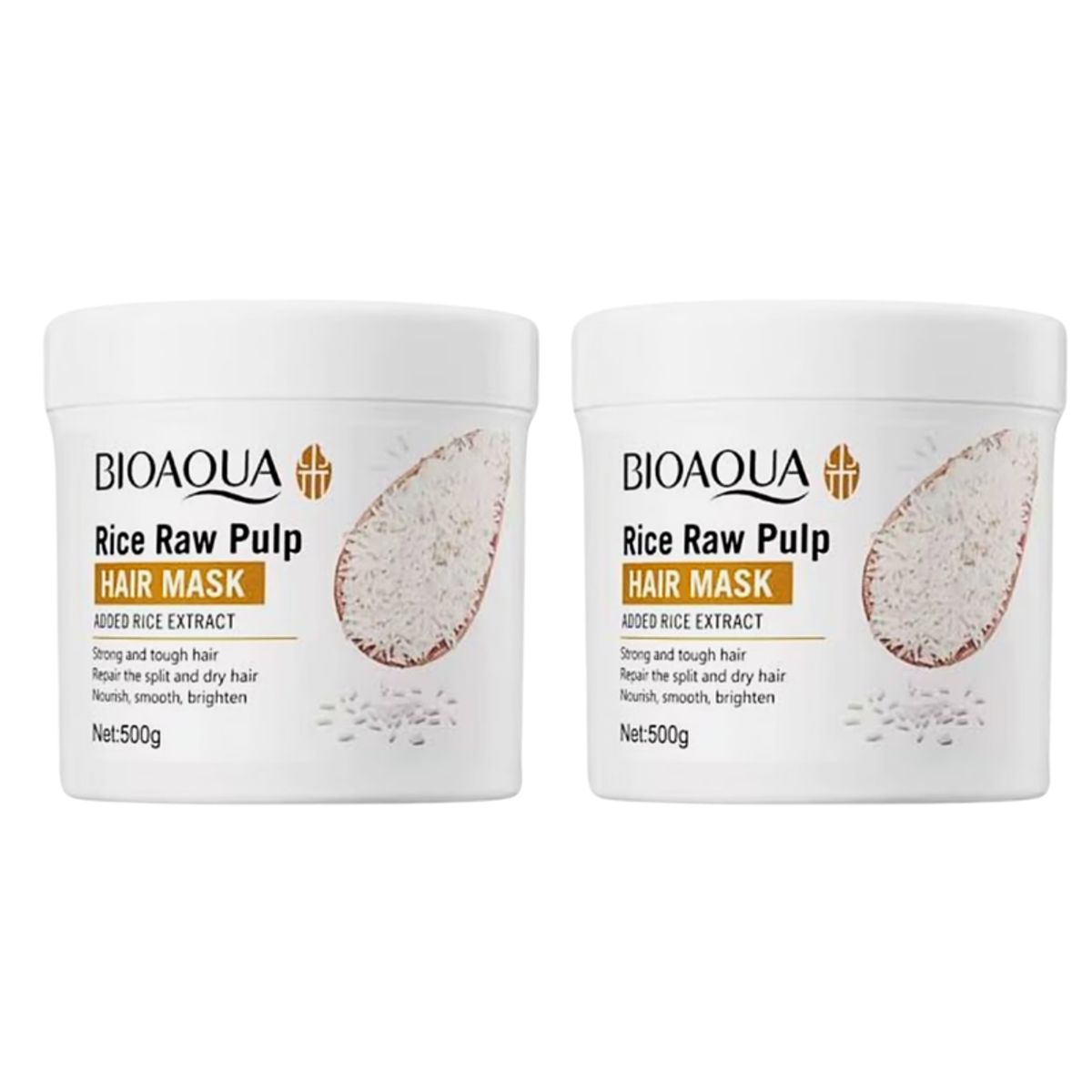 BIOAQUA - MASCARILLA CAPILAR HAIR MASK DE ARROZ 500ML - BIOAQUA + MASCARILLA CAPILAR HAIR MASK DE ARROZ 500ML - BIOAQUA