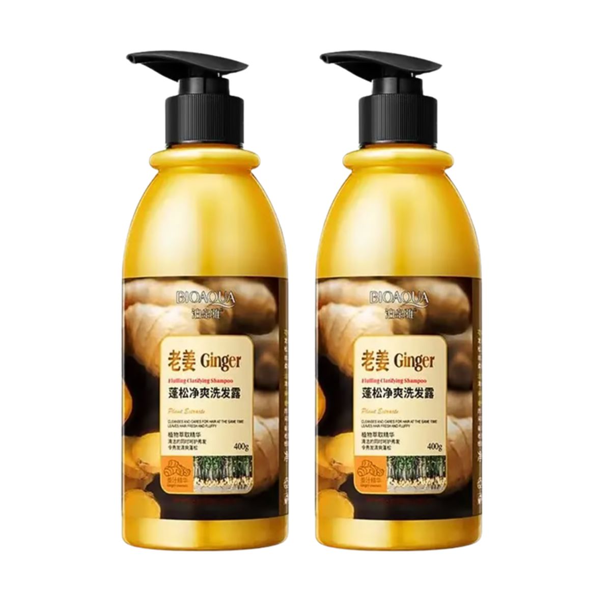BIOAQUA - SHAMPOO DE JENGIBRE 400ML - BIOAQUA + SHAMPOO DE JENGIBRE 400ML - BIOAQUA