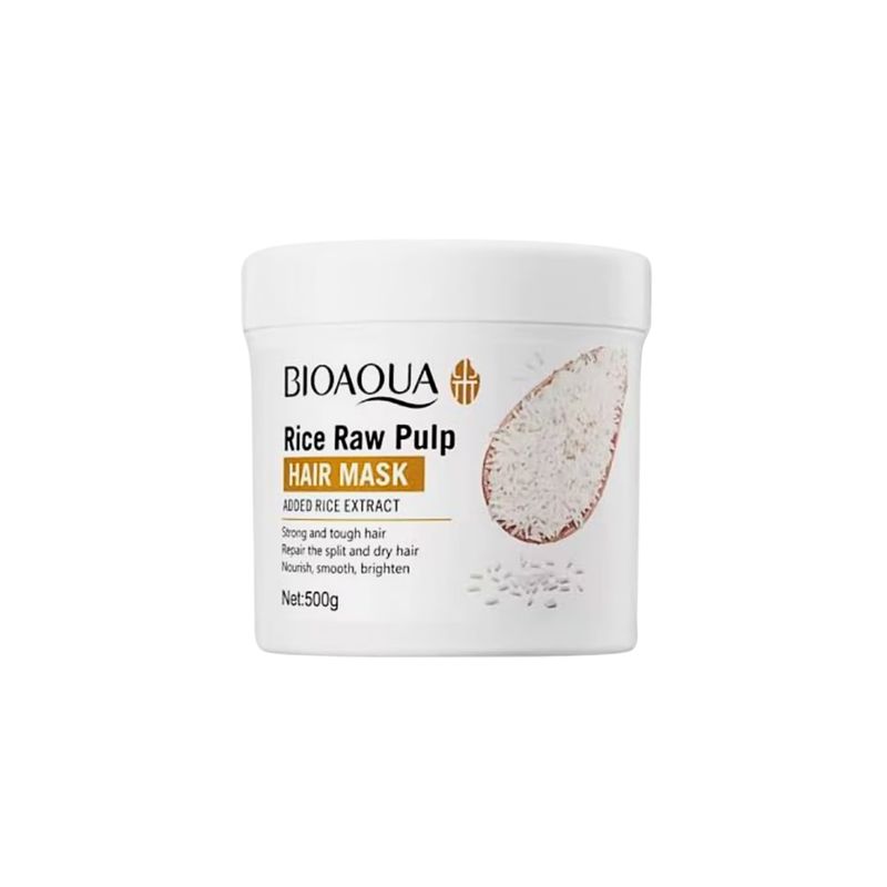 BIOAQUA - MASCARILLA CAPILAR HAIR MASK DE ARROZ 500ML - BIOAQUA