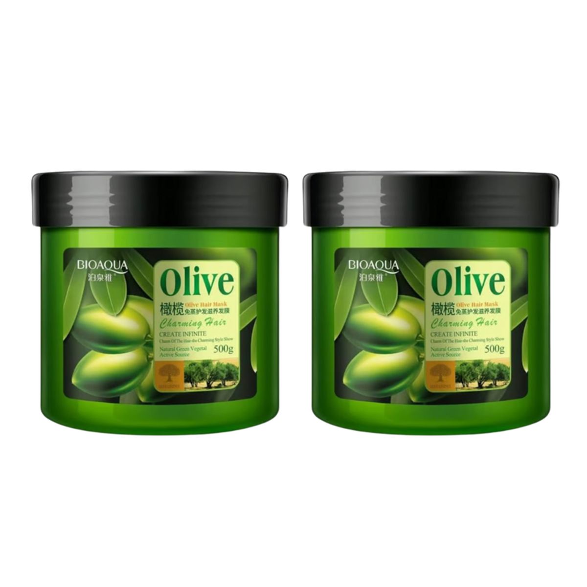 BIOAQUA - MASCARILLA DE OLIVO PARA EL CABELLO 500G - BIOAQUA + MASCARILLA DE OLIVO PARA EL CABELLO 500G - BIOAQUA