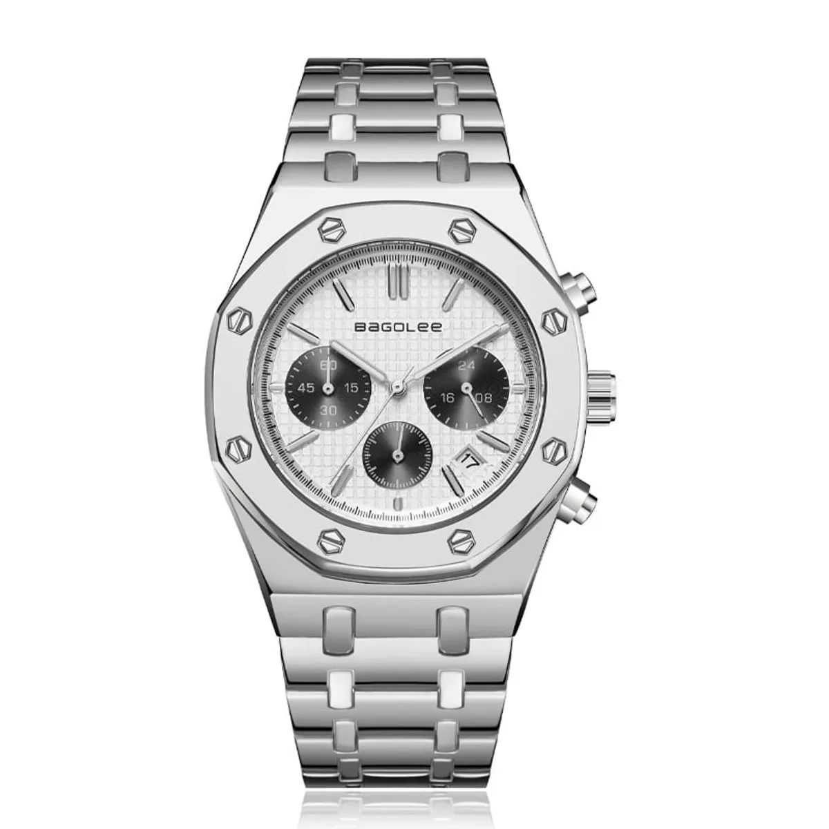 OVOTOUMI - Toumi XS reloj mecánico de gran dial impermeable-Negro