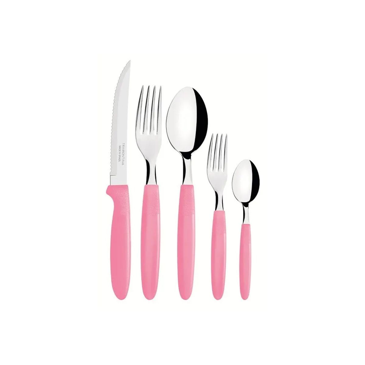 TRAMONTINA - JUEGO DE CUBIERTOS TRAMONTINA 30 PIEZAS IPANEMA ROSADO