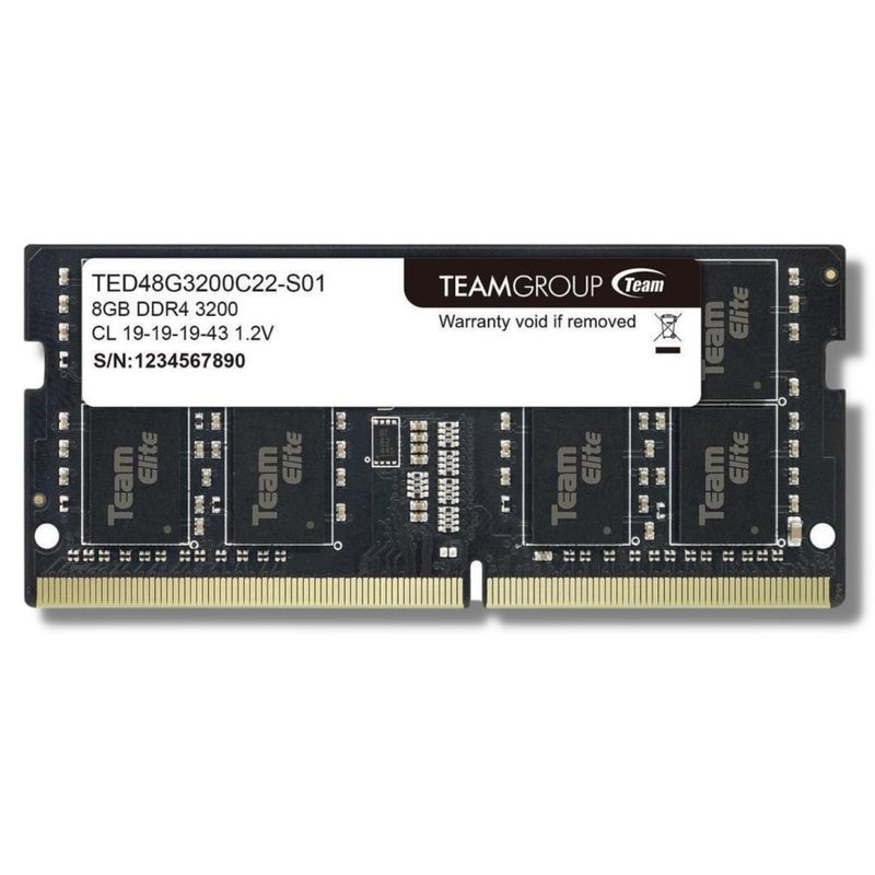 TEAM GROUP - Memoria Ram DDR4 SODIMM TEAM GROUP ELITE 8GB 3200MHZ