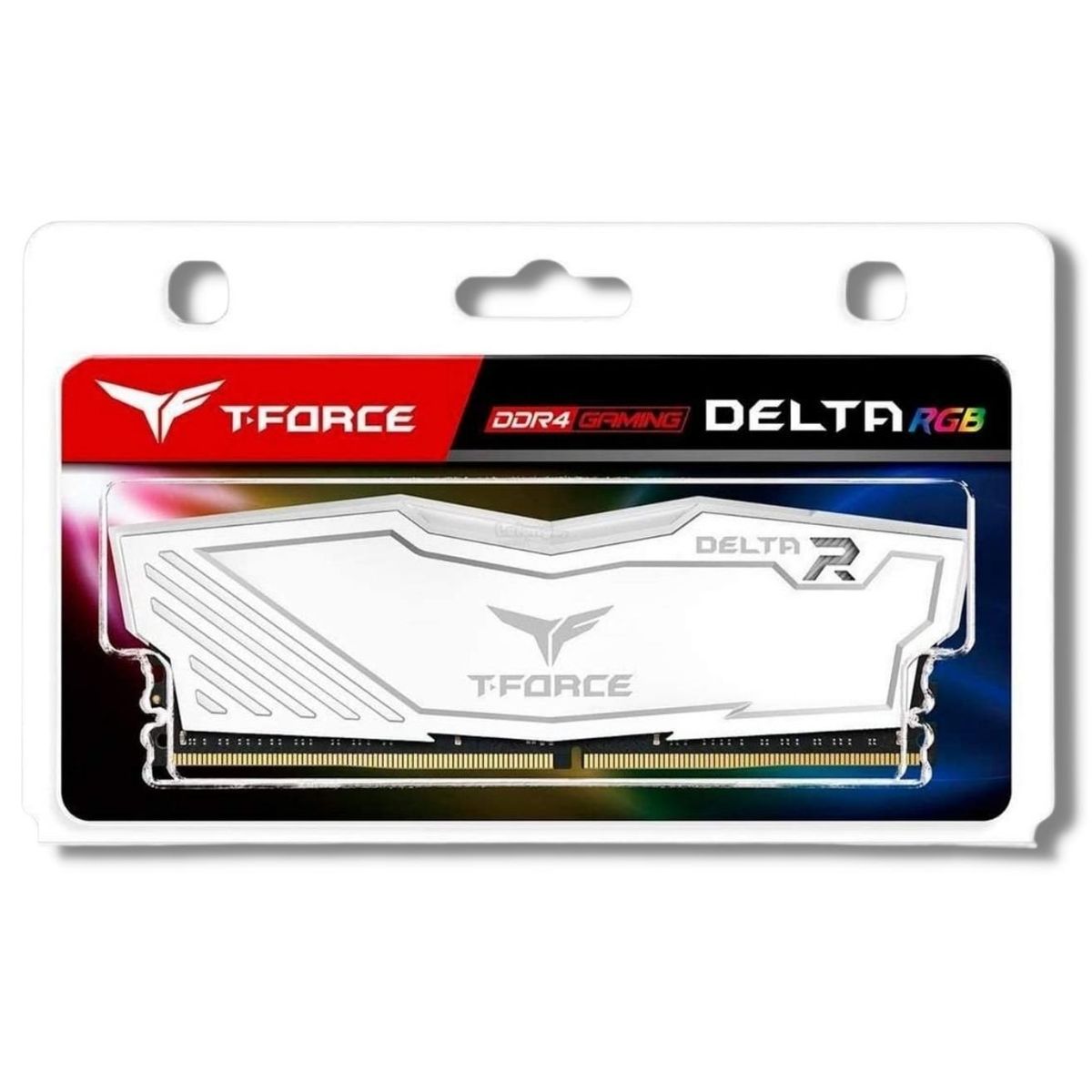 TEAM GROUP - Memoria Ram DDR4 T-FORCE DELTA R 8GB 3200MHZ Blanco