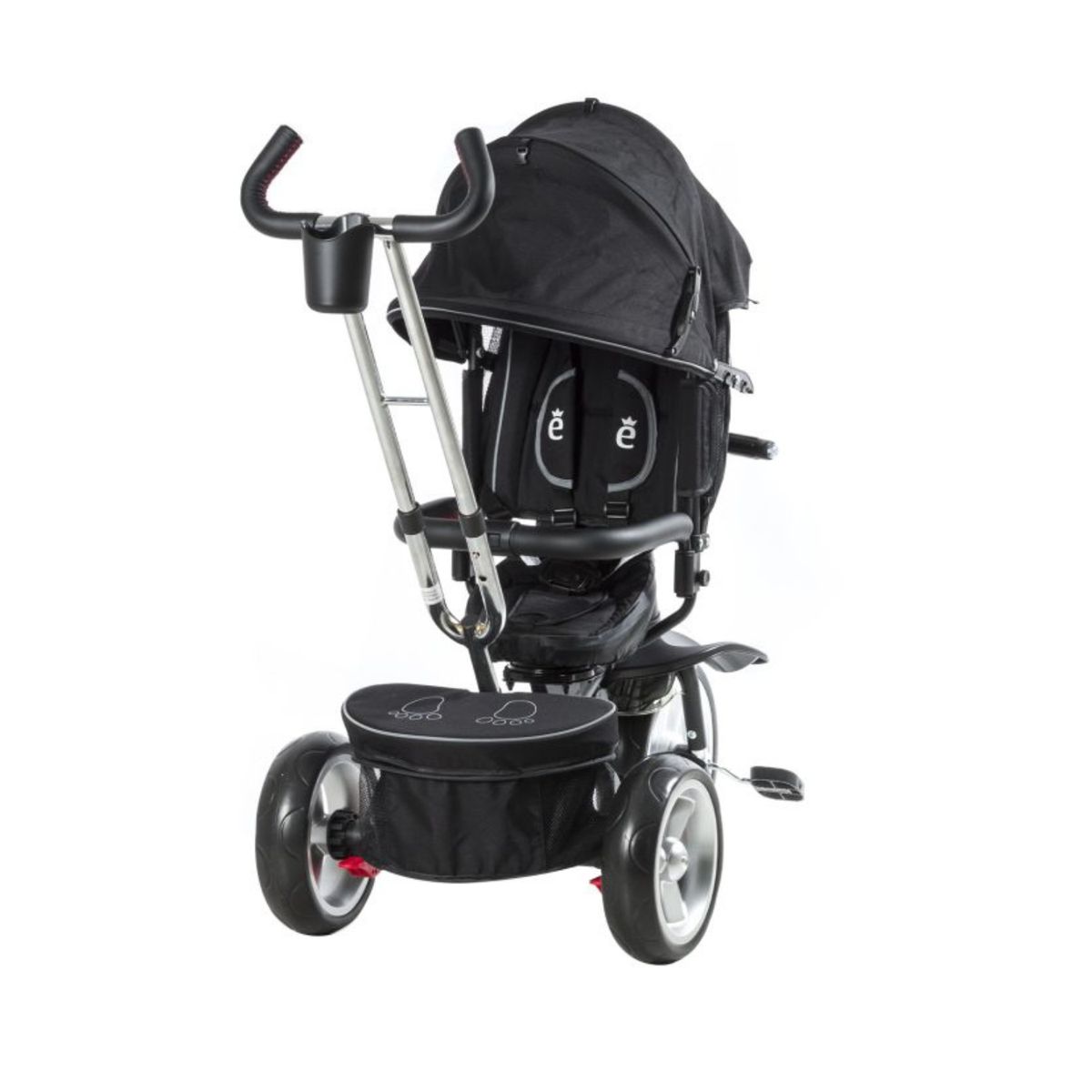 EVEZO - Triciclo de lujo giratorio musical con luces 320EV Negro