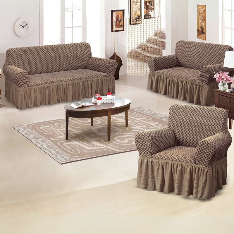 SALA FABULOSA - Funda de mueble 3-2-1 alto relieve Royal - Chocolate