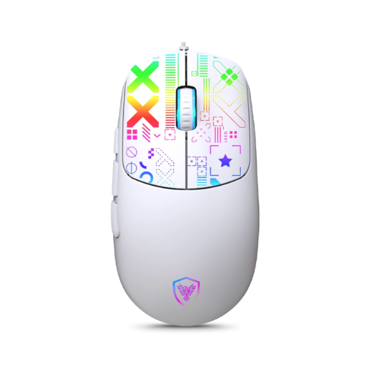 MICRONICS - Mouse Gamer X-BYTE MIC GM889 USB RGB 7B 12800DPI MICRONICS