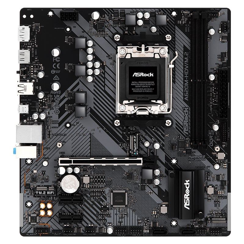 ASROCK - Motherboard ASROCK A620M-HDV M 2 Chipset AMD A620 Socket AMD AM5 mATX