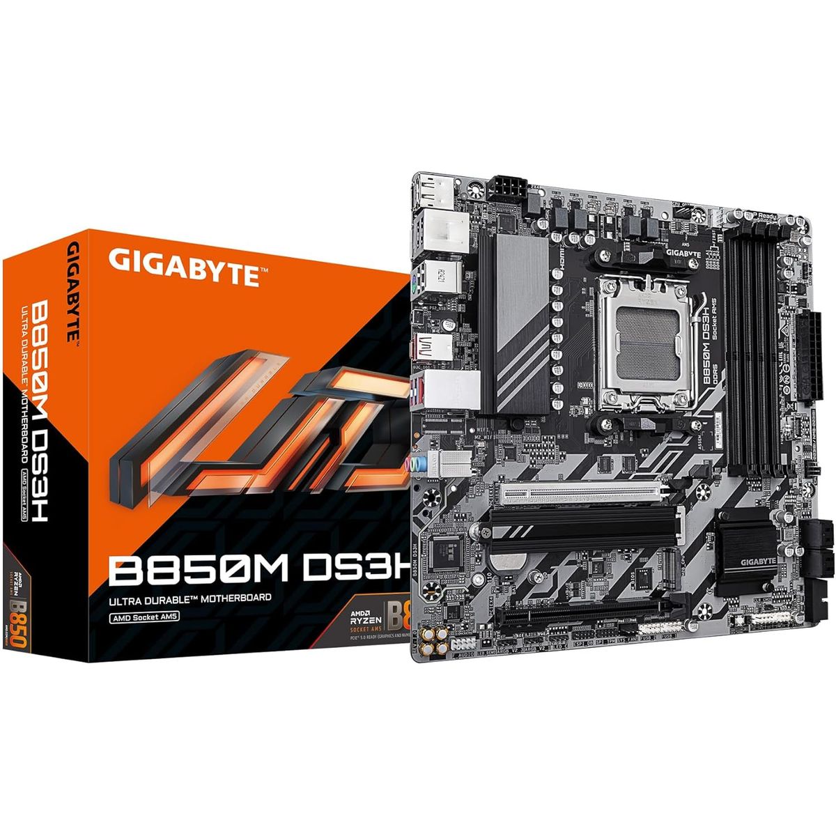 GIGABYTE - Motherboard GIGABYTE B850M DS3H Chipset AMD B850 Socket AMD AM5 mATX