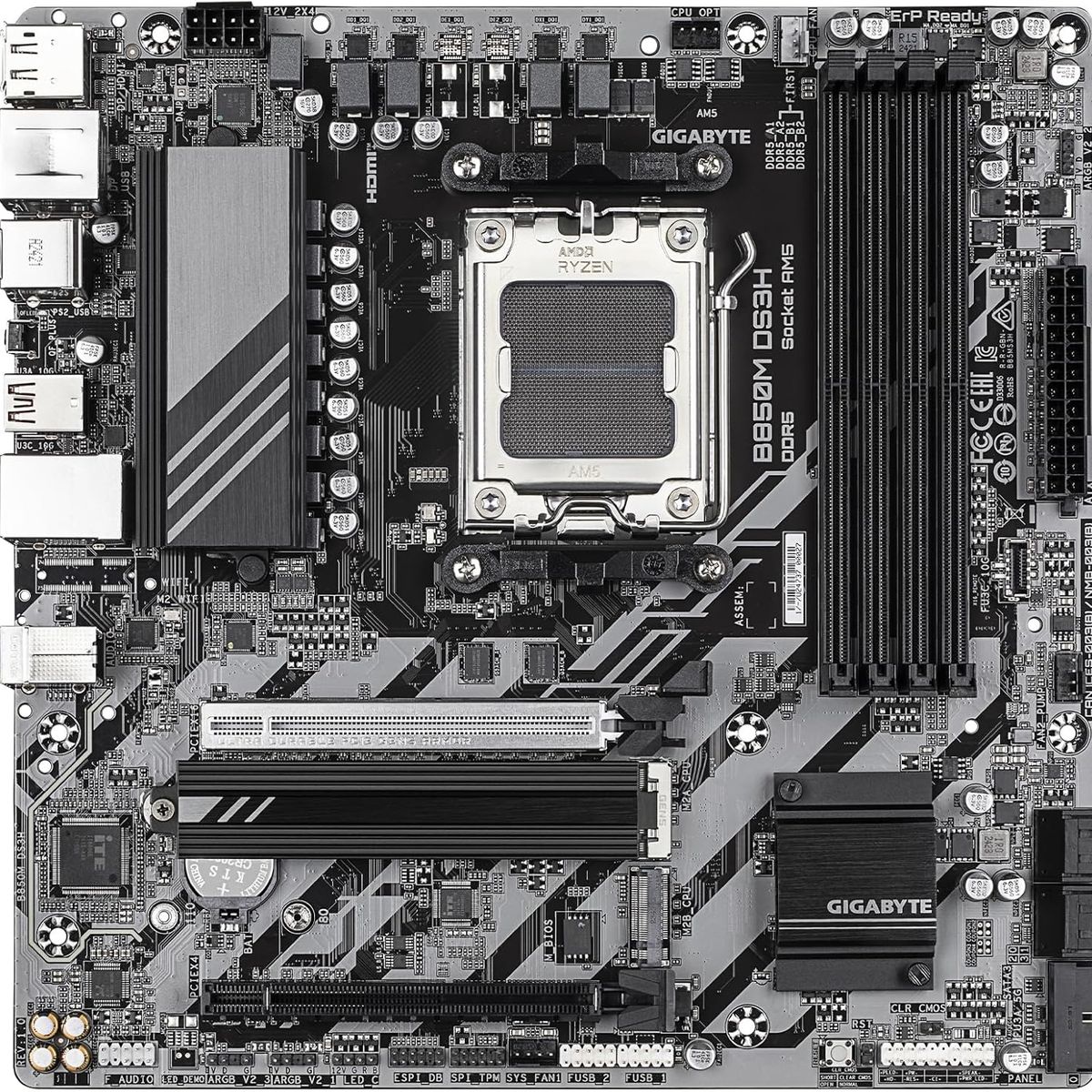 GIGABYTE - Motherboard GIGABYTE B850M DS3H Chipset AMD B850 Socket AMD AM5 mATX