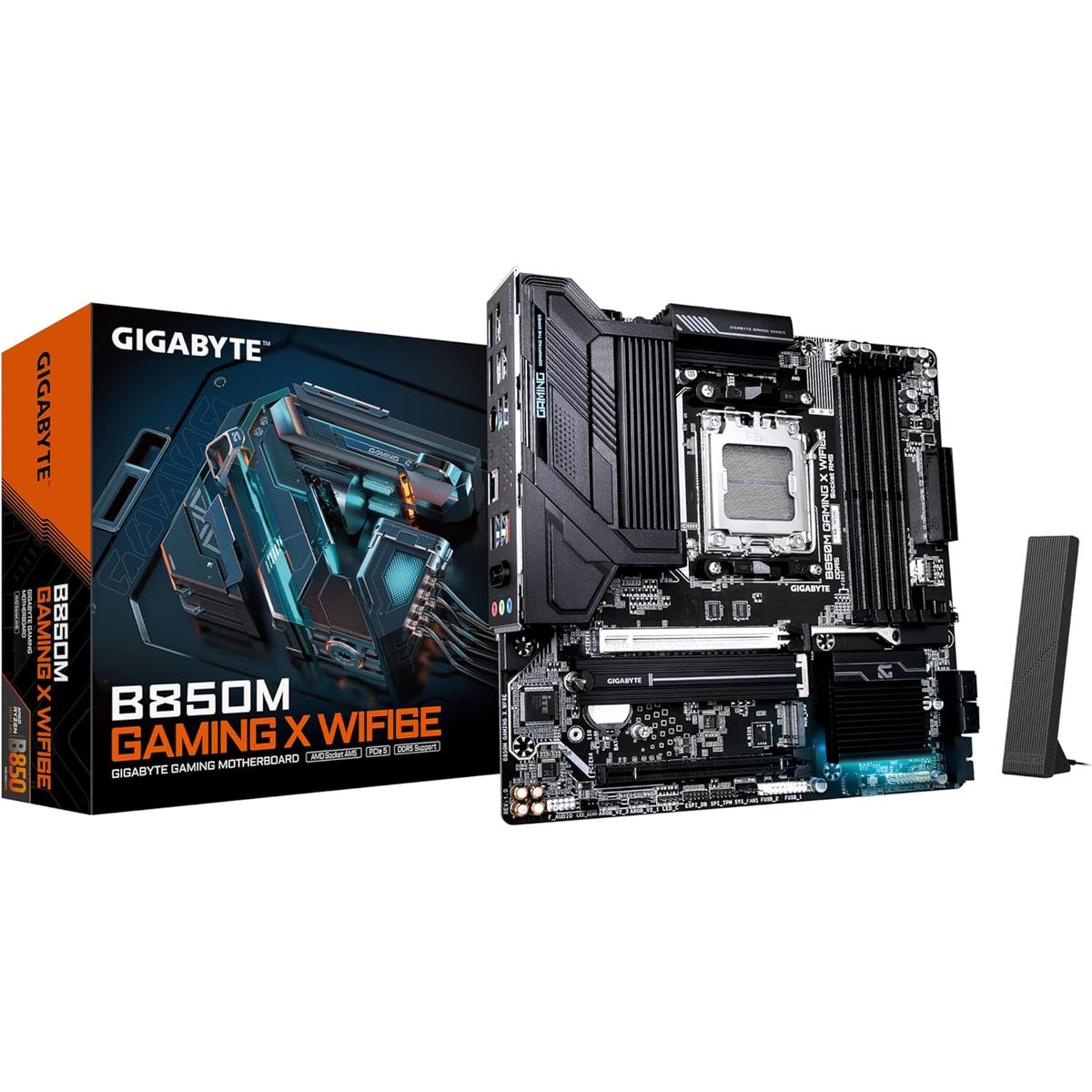 GIGABYTE - Motherboard GIGABYTE B850M GAMING X WIFI6E Chipset AMD B850 AM5 mATX