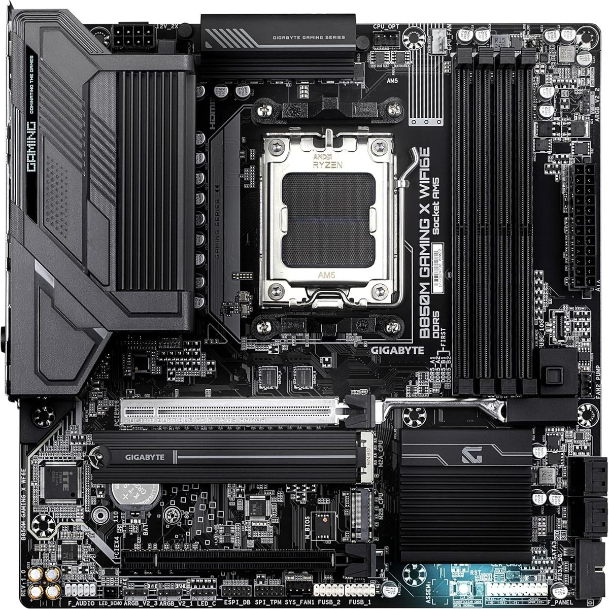 GIGABYTE - Motherboard GIGABYTE B850M GAMING X WIFI6E Chipset AMD B850 AM5 mATX