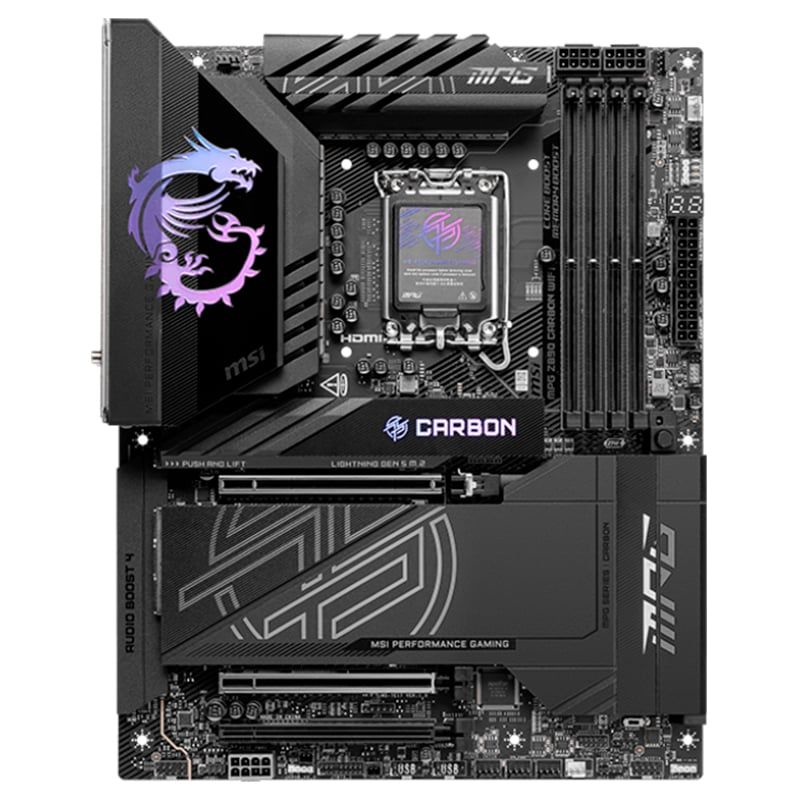 MSI - Motherboard MSI MPG Z890 CARBON WIFI Chipset Intel Z890 LGA 1851 ATX