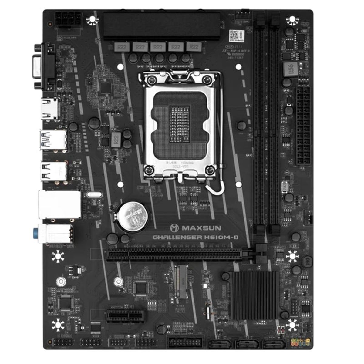 GENERICO - Motherboard Maxsun Challenger H610M-D Chipset Intel H610 LGA1700 mATX