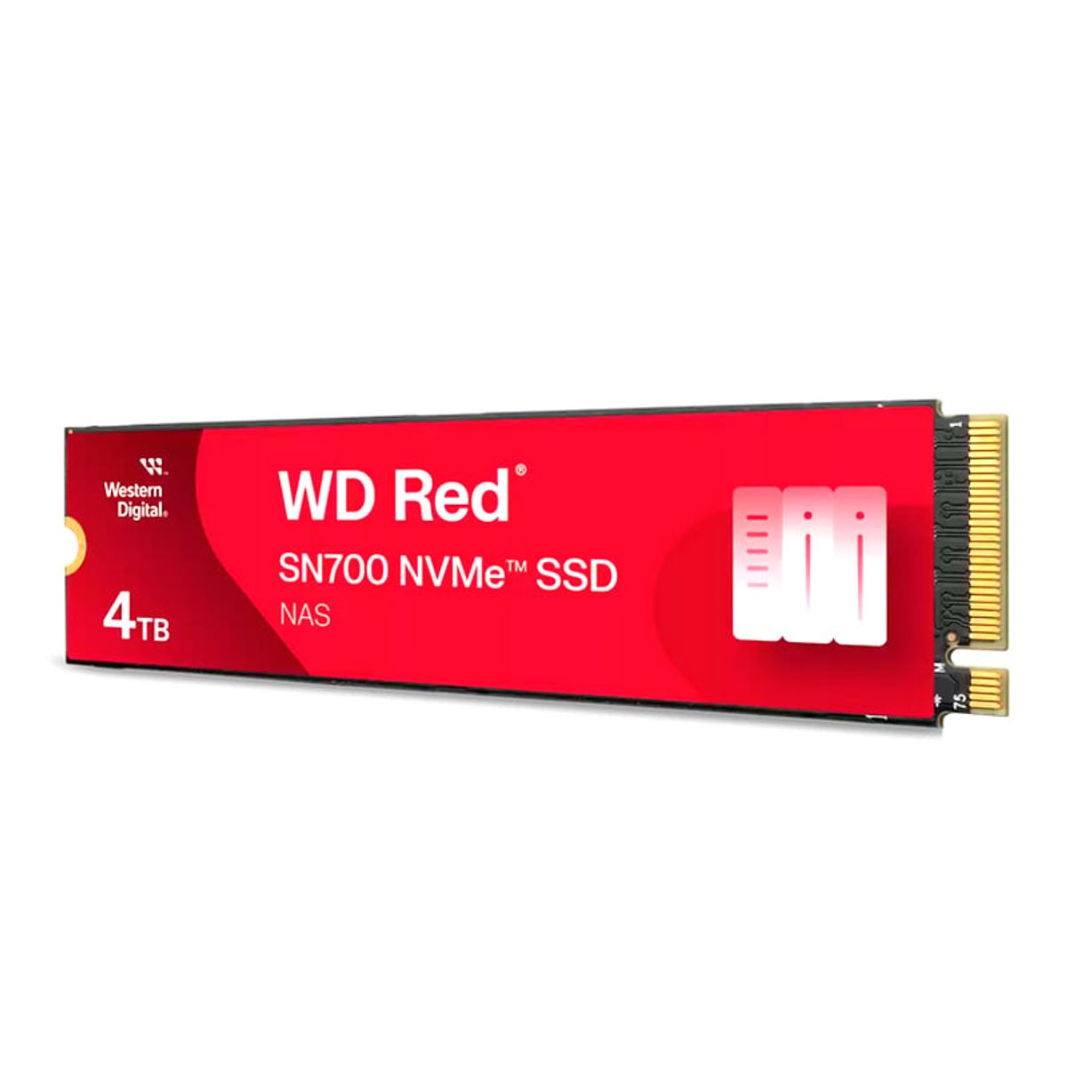 WESTERN DIGITAL - Unidad en estado sólido WESTERN DIGITAL SN700 4TB M 2 2280 NVMe Rojo