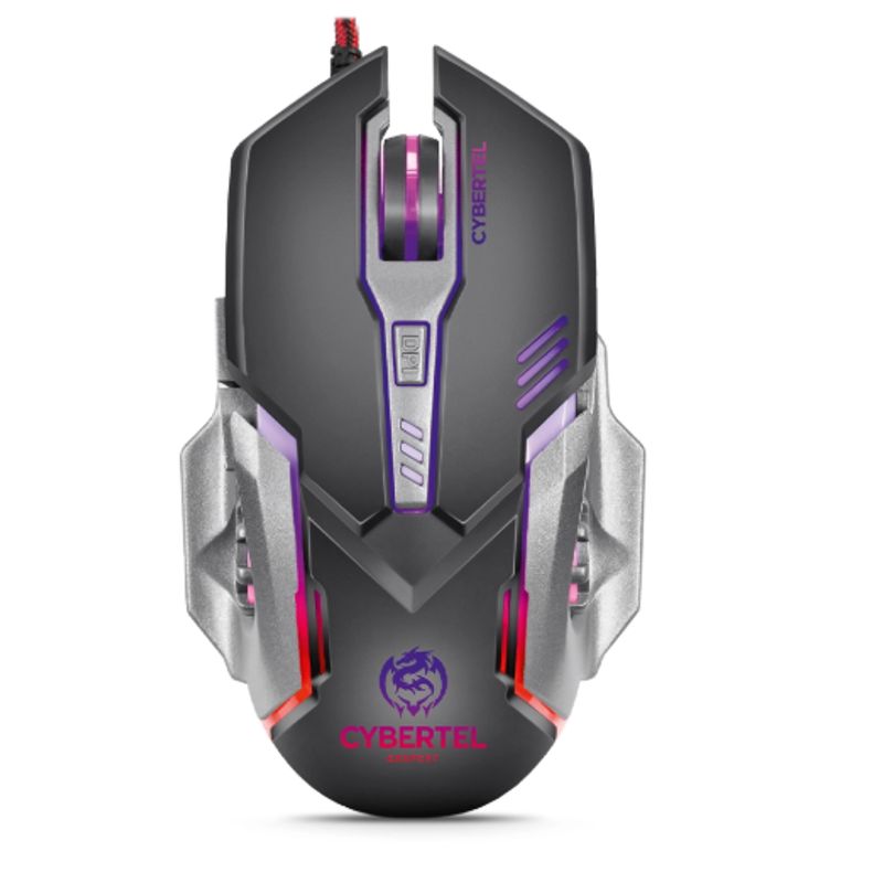 CYBERTEL - Mouse Gamer EXXPERT CYB M502 RECARGABLE TIPO-C 6B 3200 DPI CYBERTEL