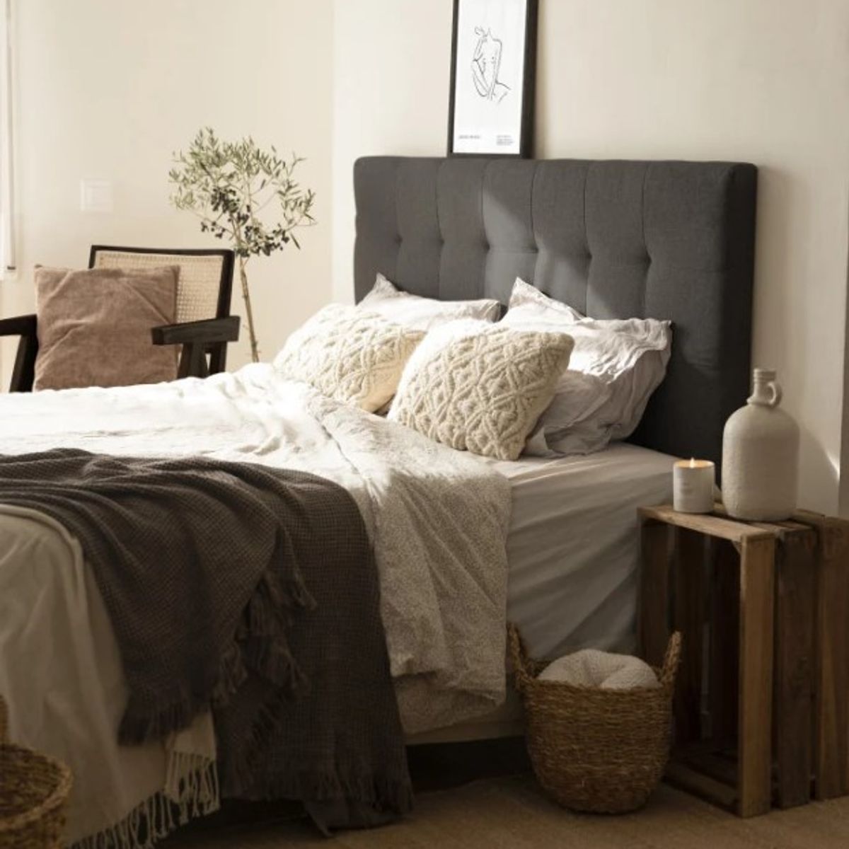 VENTITAS HOME - Cabecera Queen Size Ventitas Home Color Negro