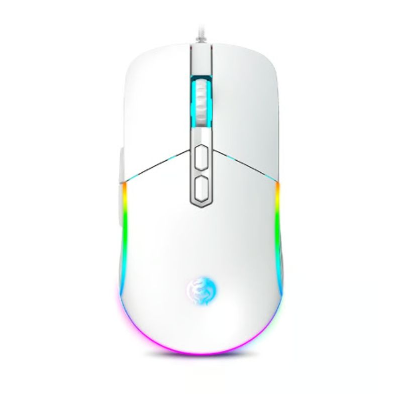 CYBERTEL - Mouse Gamer STRIKER WHITE CBX M601W USB RGB 7B 7200DPI CYBERTEL