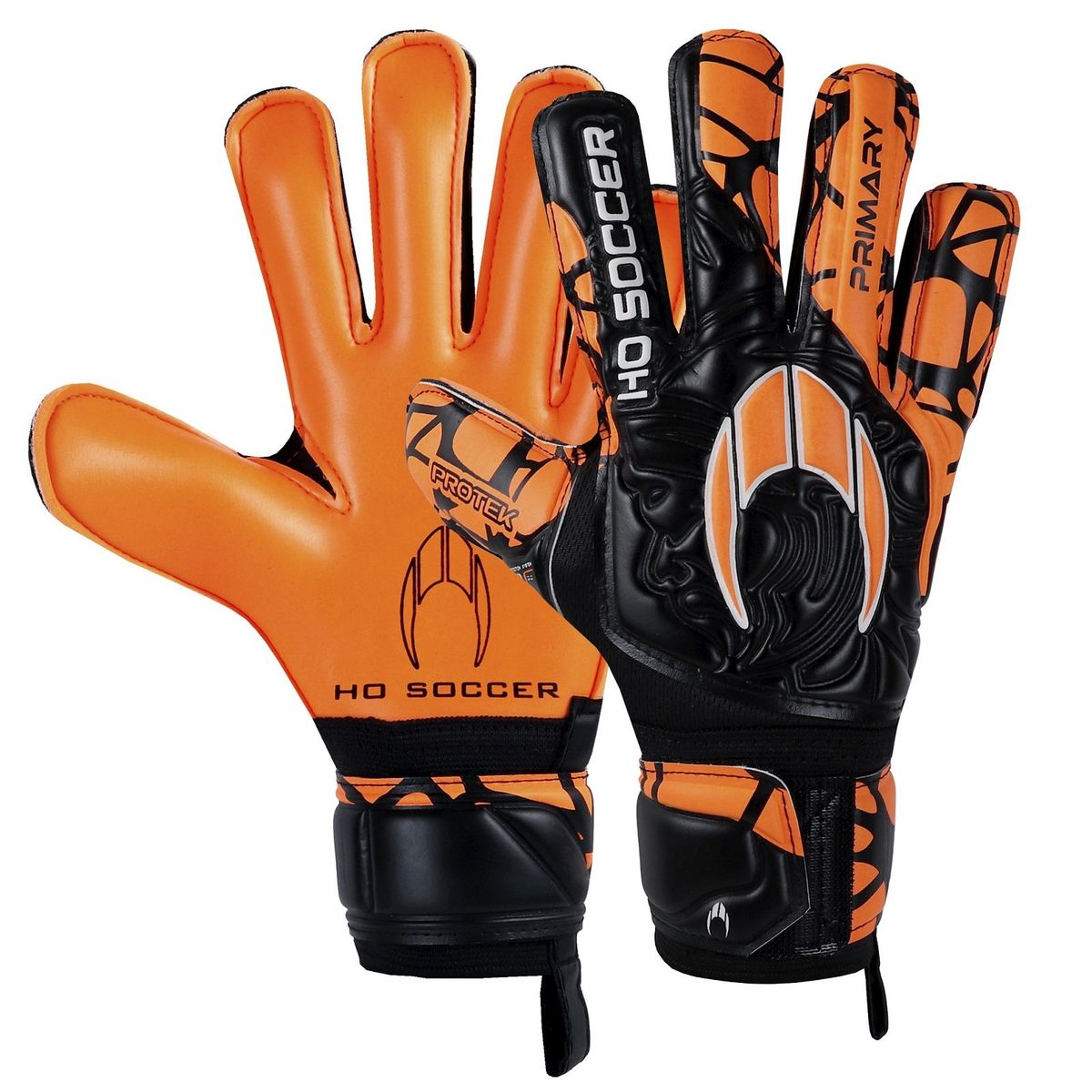 HO SOCCER - GUANTE DE ARQUERO PROTEK FLAT AXIAL ORANGE - NIÑO