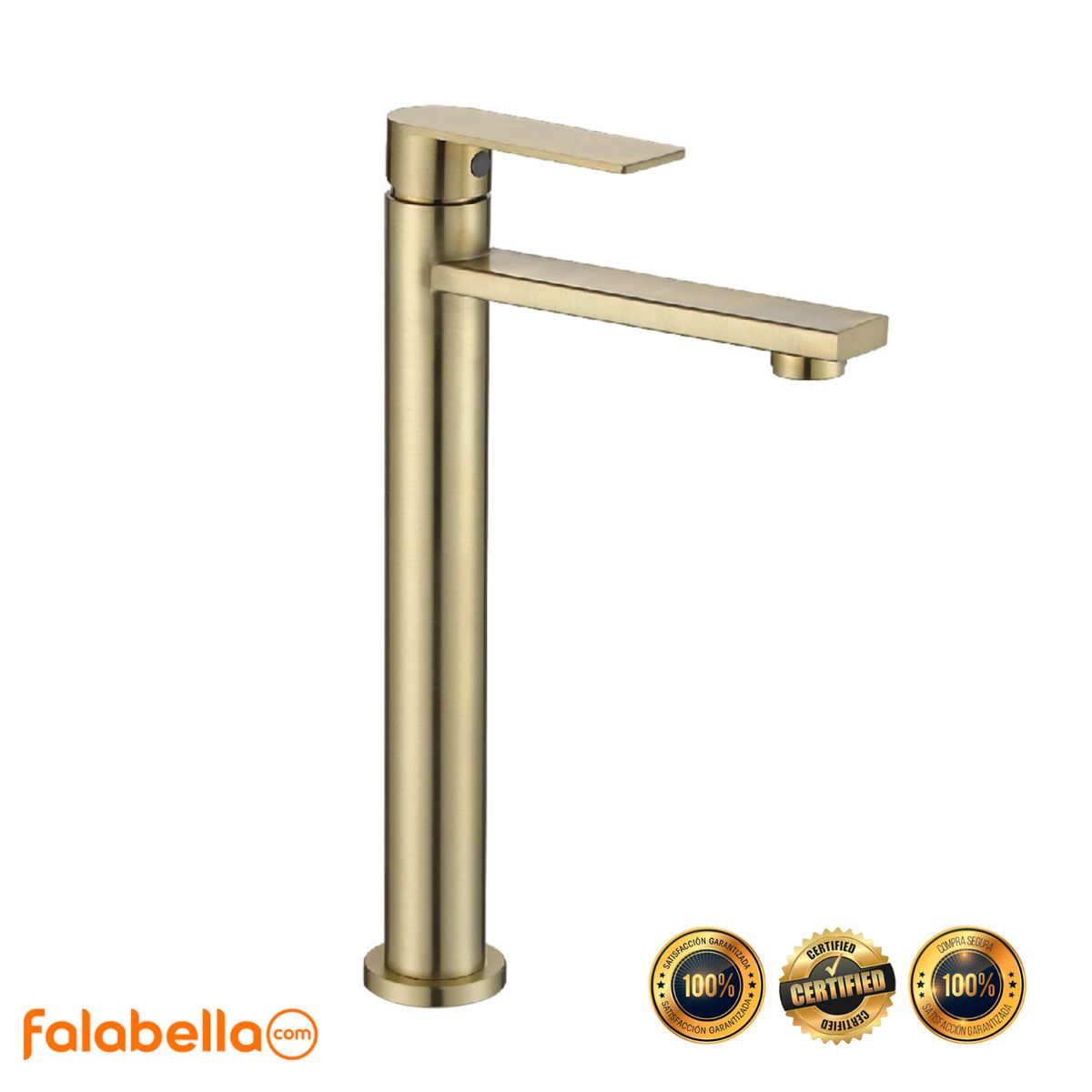 XM - Grifo de agua fría para baño L304-219A07 Acero Inoxidable Nano Dorado