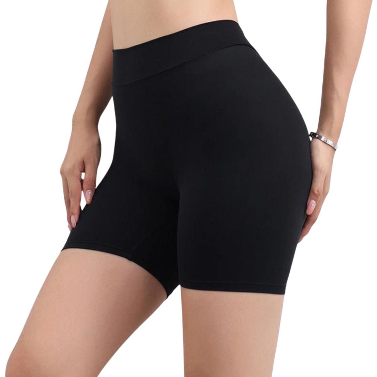 ROYAL PEACH APPAREL - Short deportivo corte v NEGRO - Ropa deportiva mujer gym