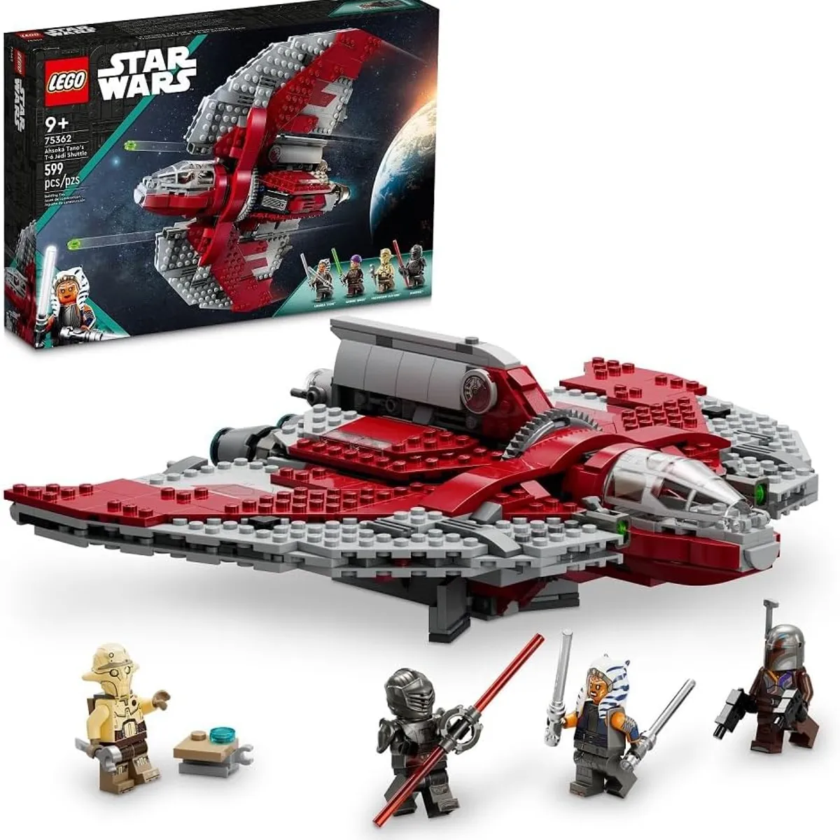 LEGO - LEGO Star Wars 75362 Lanzadera Jedi T-6 de Ahsoka Tano