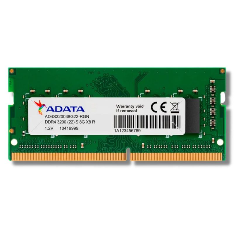 ADATA - Memoria Ram DDR4  8GB SODIMM ADATA 3200MHZ
