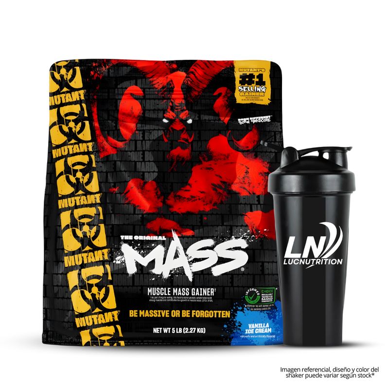 MUTANT - Mutant Mass 5 LB Mass Gainer Mutant - Vanilla Ice Cream + Shaker
