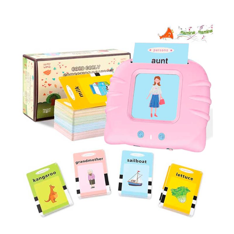 GENERICO - Flash Cards Early Learning Ingles y Español Pink