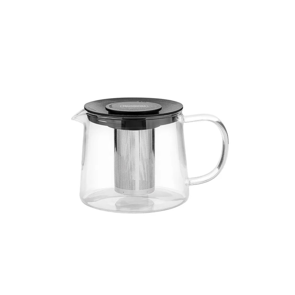 TRAMONTINA - TETERA TRAMONTINA DE VIDRIO BOROSILICATO CON INFUSOR DE 0.9 LT