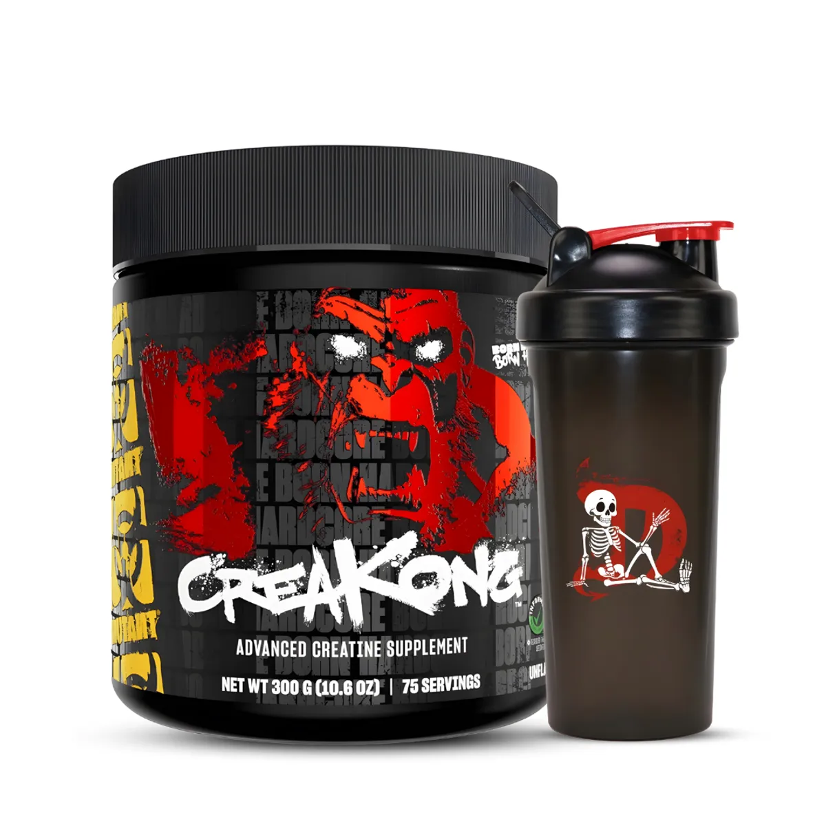 MUTANT - Creatina Monohidratada - Creakong 300 g + Shaker Tu Marido Moises
