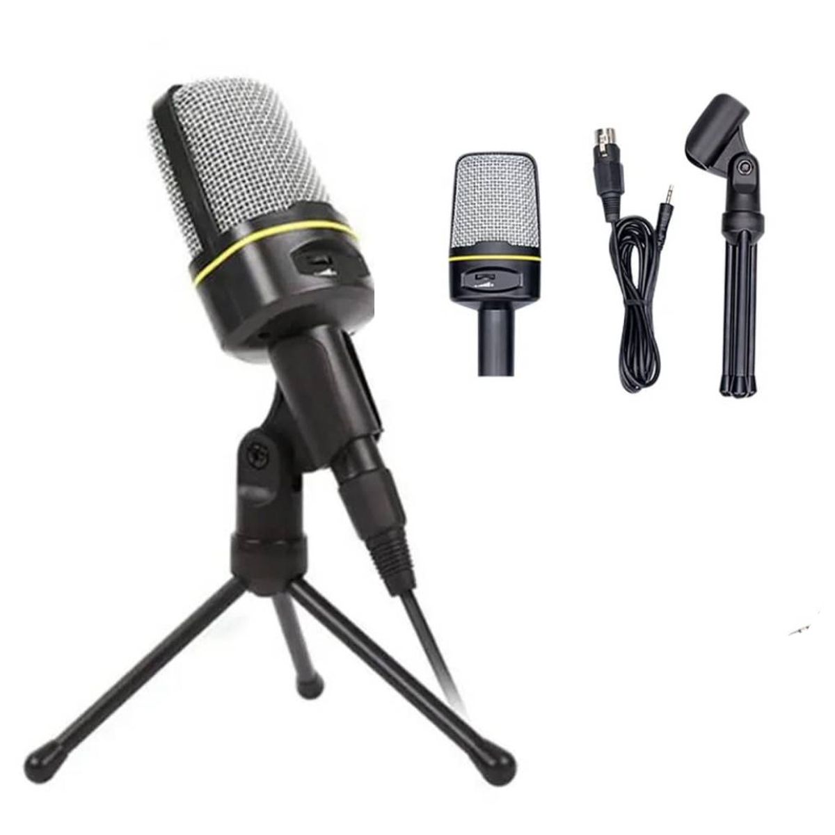 SEISA - Microfono Condensador Omnidireccional para Pc Mini Tripode