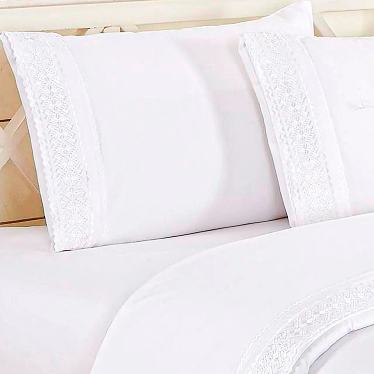 CASATEX - Sábanas Bordadas 2Plz - Blanco