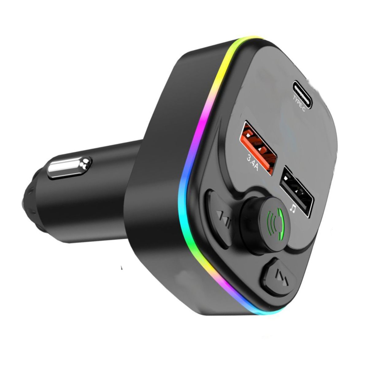 SEISA - Adaptador Receptor Bluetooth para Auto Cargador Transmisor