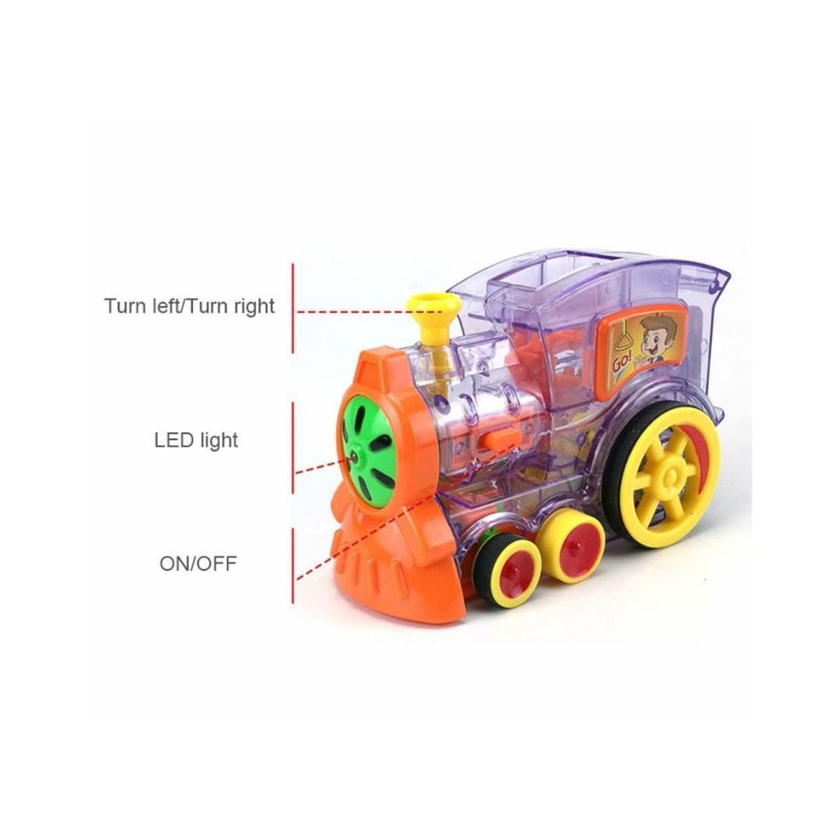 GENERICO - Juego Didáctico Musical Tren de Dominó Interactivo Colores