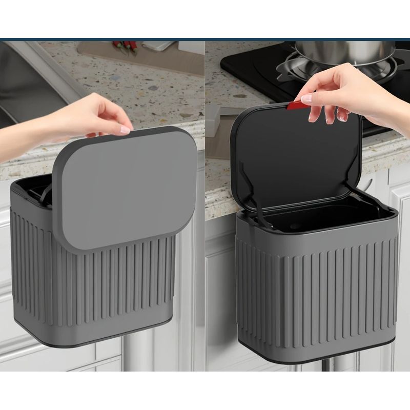 GENERICO - BOTE DE BASURA DE ACERO INOXIDABLE DE 4LITROS