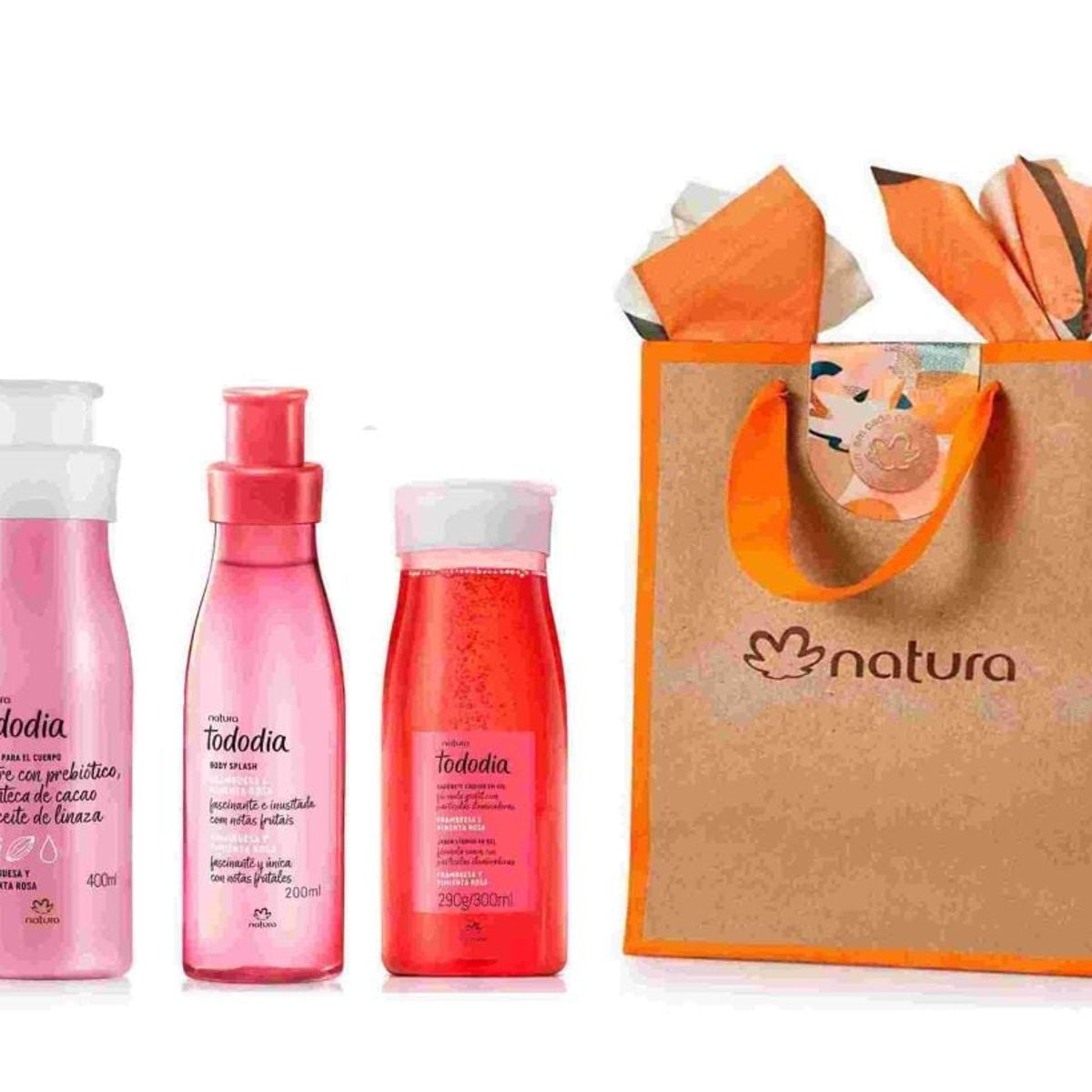 NATURA - Tododia Frutas Rojas Crema Cuerpo + body splash + jabón liq