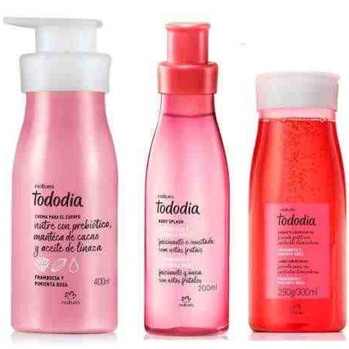 NATURA - Tododia Frutas Rojas Crema Cuerpo + body splash + jabón liq