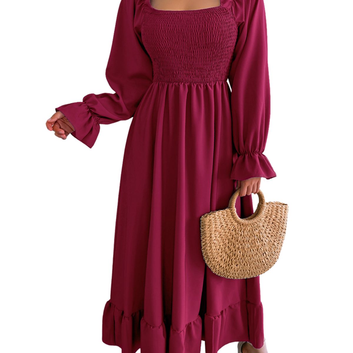 BLWOENS - Vestidos casuales de para mujeres - Rojo