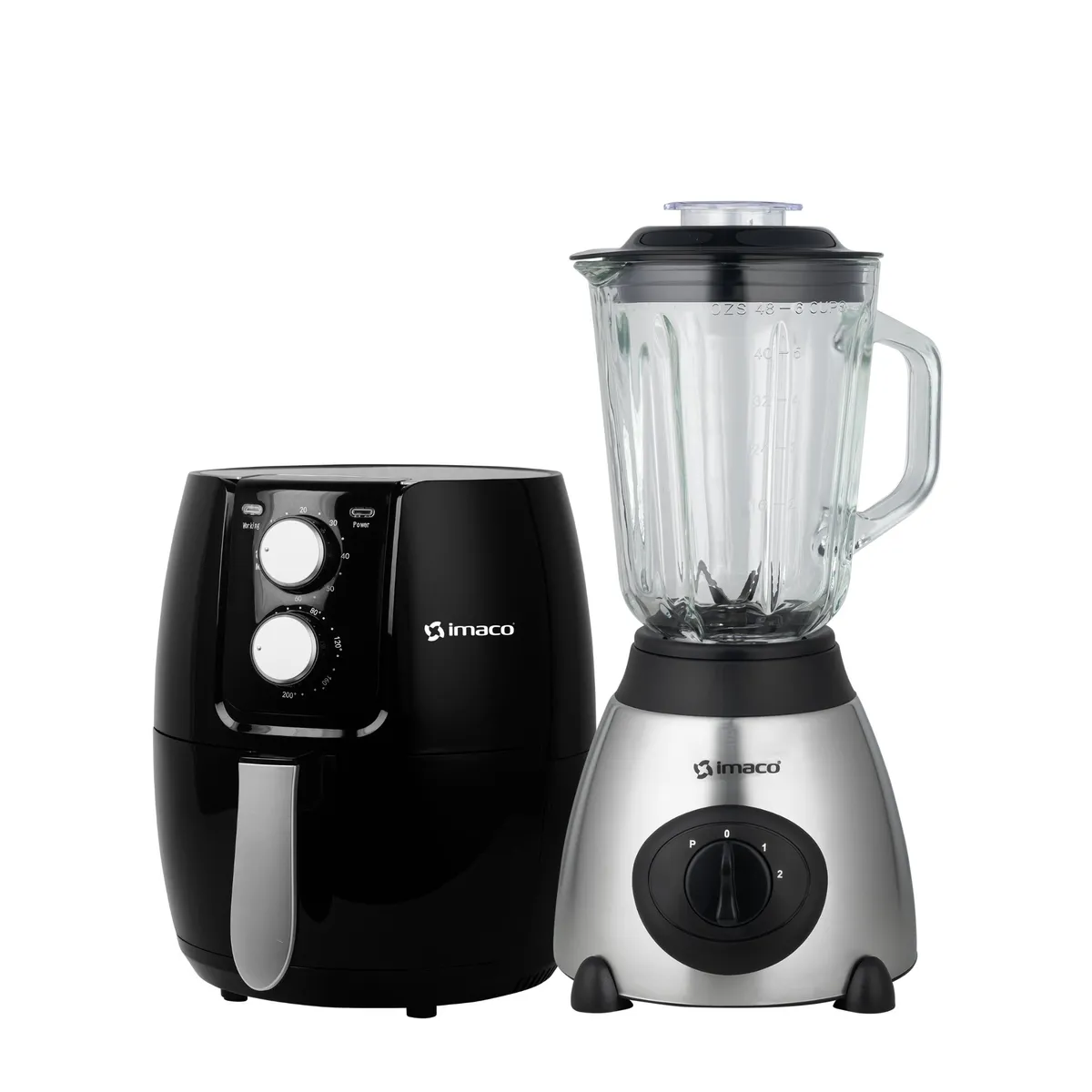 IMACO - Combo freidora de aire 2.6 litros +licuadora 1.5lt imaco