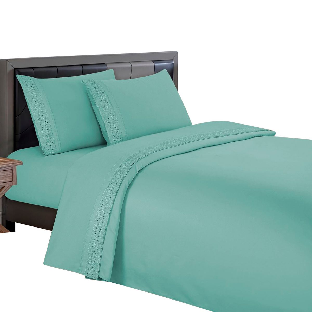 CASATEX - Sábanas Bordadas 2Plz - VERDE JADE